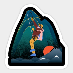 Rock Climbing Art Sticker